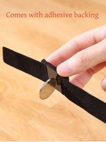 Alfombrilla de fieltro con gancho y bucle para patas de silla, alfombrilla de fieltro fija con forma de lazo para patas de silla, alfombrilla antirruido para silla