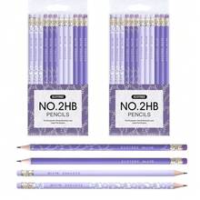 Pencils #2 Pre-Sharpened Pencils For Kids Number 2 Pencil With Erasers For School, Writing, 12 Count-271744 - Purple24COUNT - View 2