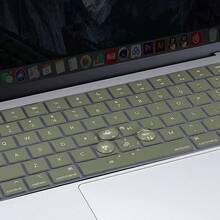 Keyboard Cover Skin Compatible With 15 Inch M3 A3114 M2 A2941/13.6 A3113 A2681/Pro 14/16 M4 M3 M2 M1, Midnight Green - Army Green - View 3