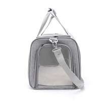 1 件便携式宠物包 - 轻便可折叠旅行袋，配有透气网眼、可拆卸垫和坚固的手柄/背带，拉链开合，适合户外活动，高品质网眼，狗背带 - 黑色 - 查看 8