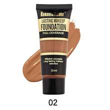 Romantic Flower 1pc 30ml Full Coverage Natural Matte Oil-Control Foundation, Long-Lasting Non-Transfer Makeup Base