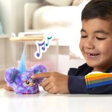 Furby Furblets Groo-Vee 迷你朋友，45+ 声音和音乐，仅会说话，Furbish，电子毛绒玩具，紫色，适合 6 岁以上儿童，开学礼物