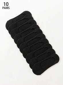 10/12 双女士结饰简约船袜隐形袜，防滑透气针织面料，适合春夏季休闲通勤运动返校礼物 - 彩色 - 查看 12