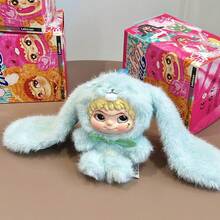 1pc WAKUKU 2nd Generation Mischievous Series Ceramic Fox & Rabbit Figurine, Random Delivery, Wakuku Doll Gift, 17cm Series Doll, Random Delivery - Multicolor - View 8