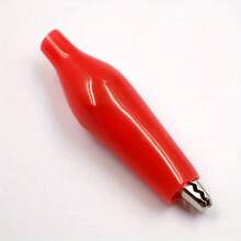 10 piezas de Pinzas de Cocodrilo, Pinzas de Prueba de Energía, Cables Jumper de Cocodrilo - Negro+Rojo - Ver 7