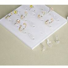Acrylic Ring Display Stand, Multi-Type Ceramic White Jewelry Organizer Holder For Rings, Tabletop Display - Multicolor - View 20