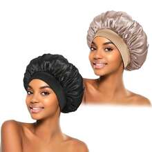 Touca de Cetim Com Faixa Larga unisex para dormir 025-020 - Multicolorido - Visão 3
