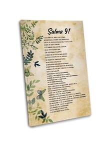 1pc Psalm 91 Spanish Bible Verse Wall Art Canvas Poster Unframed Kitchen Bathroom Bedroom Hallway | Living Room Decor & Room Decor | Wall Art For Living Room, Wall Art Decor, Wall Art Prints, Wall Art Bedroom | Home Decor Posters Canvas - Spanish Language - View 7