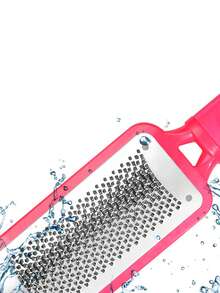 1pc Foot File Set - Stainless Steel + Fine Foot File - Salon Grade Cracked Heel Scrubbing Tool - Dry & Wet Use To Remove Dead Skin, Corns, Calluses - Multicolor - View 5