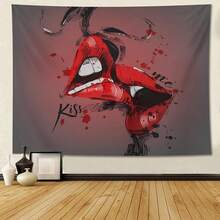 Feelacle Rock And Roll Tapestry 60" X 40" Rock`N`Roll Wall Hanging Party Decorations Home Decor For Bedroom Living Room Dorm (150 X 100cm) : Home & Kitchen - Người tình hôn gợi cảm - Xem 3