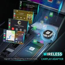 Mini Wireless CarPlay Adapter For - Ultra Compact, Plug & Play, Auto Connect,Convert Wired To Wireless CarPlay In Seconds, IOS 10+ Compatible (2025 Upgrade) For Cars 2016+(Silver) - Silver - View 2