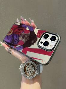 巴塞罗那足球运动员庆祝时刻印花防震 TPU 手机保护壳，足球手机壳，适合作为足球迷、朋友、家人、情侣、生日、节日的礼物，带有防滑哑光背面，耐用的全覆盖硬质手机保护套，兼容 和 Galaxy 手机 - 彩色 - 查看 7