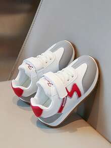 Kids' Breathable Sports Shoes, Autumn Casual Running Shoes For Boys And Girls, Soft Sole Shoes, Student Version - Red - View 5