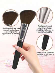 50件套化妆刷套装，混合化妆美容工具，包含：25支化妆刷、1个化妆包、5个美妆蛋、5个粉扑、5个迷你美妆蛋、5个迷你指套粉扑、1个发带、2个腕带、1个清洁工具。基础化妆刷，快速上妆，适合初学者和专业化妆师。化妆刷套装，化妆刷套装，化妆刷套装，全套化妆刷，化妆刷套装，全套化妆工具，化妆刷套装，化妆刷套装，化妆礼盒套装 - 黑色 - 查看 5