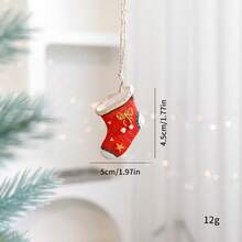 1pc Christmas Decoration American Style Hanging Ornament, Vintage Christmas Tree Hanging Decor - Multicolor - View 6