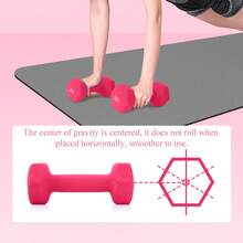 2 件 1/2KG 哑铃 + 1 件阻力带，家庭健身套装初学者纤细手臂肩部训练便携式塑形锻炼器材。 - 彩色 - 查看 8