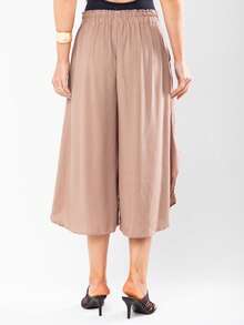 JIN SER Pentacurt Viscose Skirt Has Pocket - Khaki - View 8