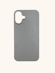 极简时尚白色/灰色/黑色仿皮纹理手机壳，防指纹，防水，防汗，纤薄柔软触感，兼容三星/型号 - 灰色 - 查看 22