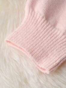 Women's Casual Contrast Color Long Sleeve Hooded Knit Cardigan Sweater