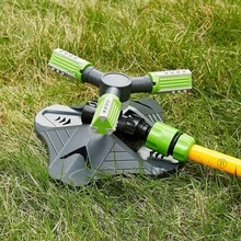 NetHong Compact Oscillating Sprinkler Garden/Lawn Sprinkler Automatic Watering UK~ - Green Three-head Sprayer - View 2