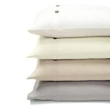 LUSH DECOR Belgian Flax Prewashed Linen Rich Cotton Blend Duvet Cover White 3Pc Set King/Cal King Halloween-Fall Decor-Room Decor - Gray - 查看 4