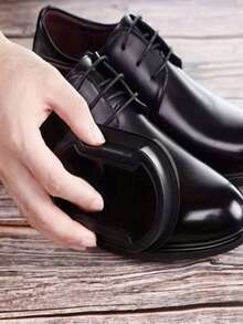 一体式鞋油海绵鞋擦，用于皮鞋和包包的去污、保养和清洁，鞋蜡刷 - 黑色 - 查看 3