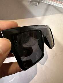 POLASUP 2 piezas Gafas de moda de hombre con montura gruesa, estilo retro y remaches, color negro, adecuadas para la playa, la piscina, las vacaciones, al aire libre, de moda y - 2 juegos (marco negro/gris completo/accesorios dorados M) (sin caja) - Ver 5