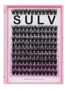 Sulv 120 片 10 排单根假睫毛延长 8-22 毫米 可选择簇状睫毛延长 - 黑色 - 查看 2