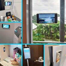 1 件/2 件硅胶手机粘性手柄，吸盘手机壳支架，免提粘性手机手柄，用于自拍和视频，手机手指握持支架 - 彩色 - 查看 7