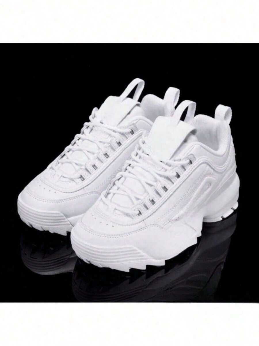 Disruptor Li2 Tractor-Shaped Sneakers For Men And Women, Sizes 26 To 40 - trắng - Xem 1