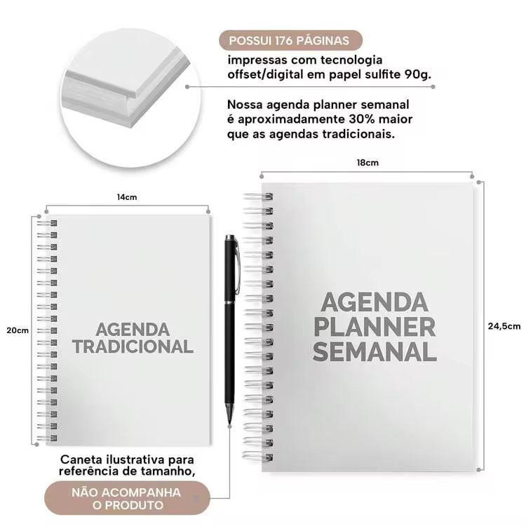 iscool Weekly Planner Plus 2026 Urban Flow Gestural Colors - Petroleum Blue - View 3