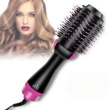 Cepillo Secador de Cabello Multifuncional, 4 en 1 Cepillo de Aire Caliente para Cabello y Voluminizador con Iones Negativos Antiencrespamiento para Secar, Alisar y Rizar | Cañón Cerámico de Titanio - Multicolor - Ver 2