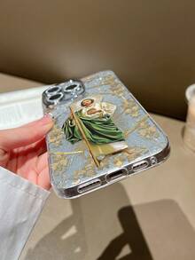 耶稣使徒个性化手机壳，兼容 16 Pro Max、15、14 Plus、13、12、11，提供保护。 - 精孔閃點 - 查看 3