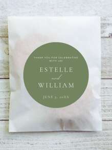 定制圆形贴纸、婚礼乙烯基贴纸、个性化商务感谢贴纸、Sage 派对礼品标签、定制圆形贴纸、学校用品、返校 - 彩色 - 查看 11