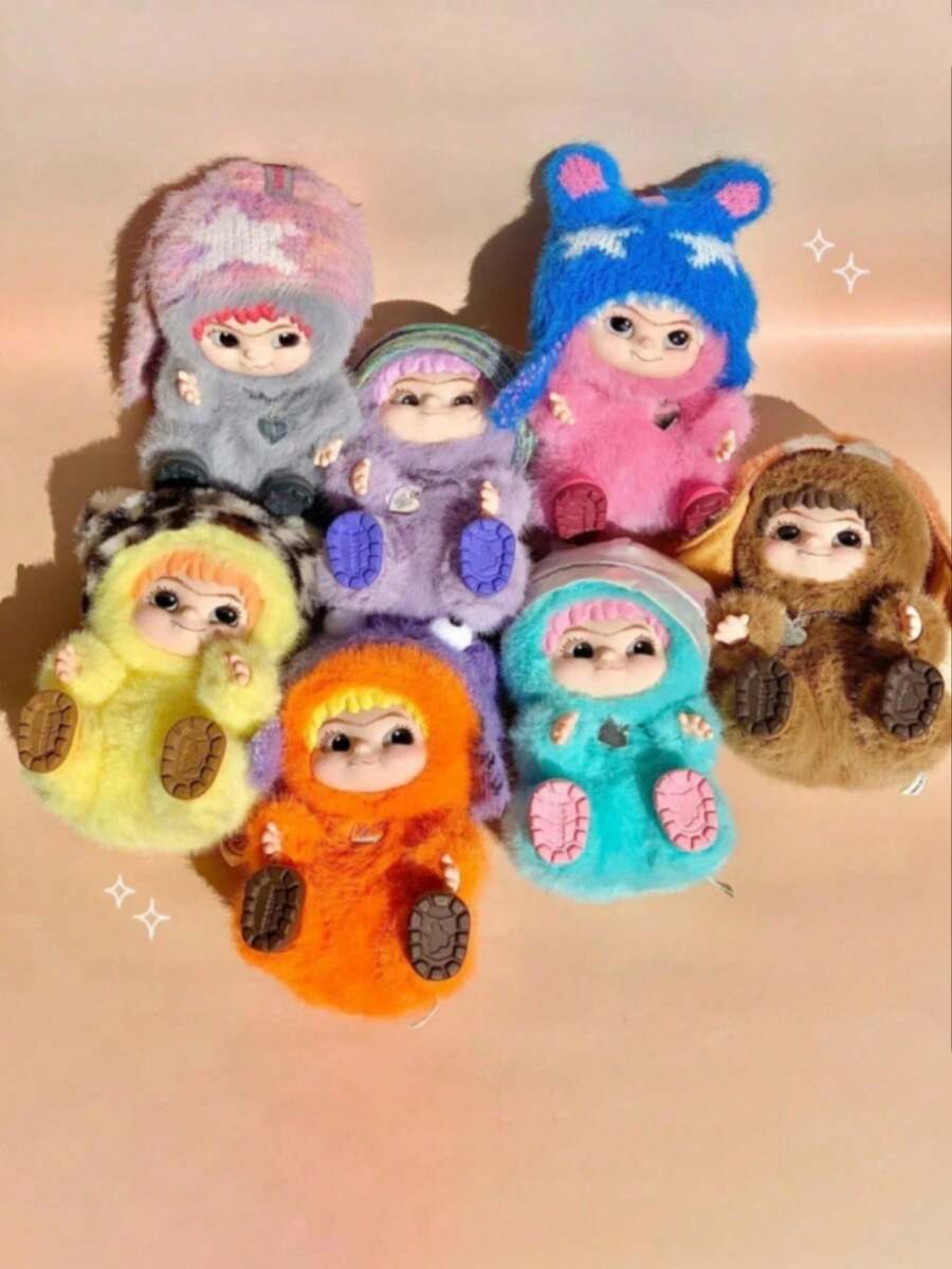 1 件 WAKUKU 系列玩偶、玩具、背包挂件、汽车玩偶、桌面装饰玩偶、房间装饰玩偶、橡胶毛绒挂饰。女孩和孩子都会喜欢的礼物。 - 彩色 - 查看 1