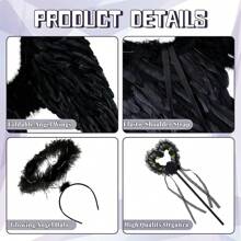 Angel Wings And Halo, Angel Costume For Woman Girls S Teens Angel Accessories For Halloween Party Cosplay