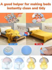 4/8/12/16/20Pcs Comes With Box Of Multi-Color Comforter Holder, BedSheet Quilt Clip One Key To Unlock Quilt Holder Fixator Grippers Anti-Slip Blanket Buckles Duvet Cover Fastener Clip Thin And Thick Comforter Clips, Bedding Holder,Duvet Cover Clips, Duvet Button Fasteners,Keeps Comforter From Shifting