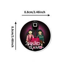 SQUID GAME 25张/套贴纸，趣味独特设计，包含人物、符号和游戏场景涂鸦贴纸，完美适用于笔记本电脑、手机、水瓶、剪贴簿、DIY项目，粉丝礼物之选。 - 彩色 - 查看 10