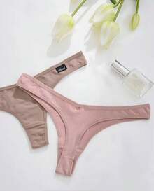 Kit Of 10 Cotton Thong Panties, Non-Marking, Sexy Panties - Nhiều màu - Xem 4