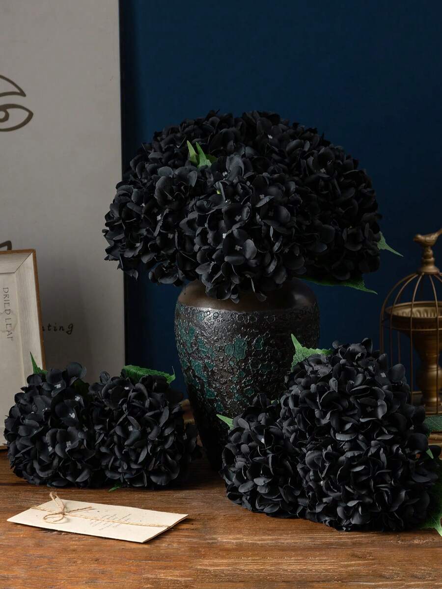 MEHELANY 1 cành hoa cẩm tú cầu bằng lụa giả cao cấp, dài 45 cm, dùng để tự làm bó hoa cưới, trang trí tiệc, nhà cửa, nhà bếp, sân vườn, khách sạn, văn phòng, các ngày lễ mùa xuân, vòng hoa cưới.