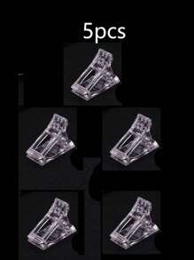 10个塑料指甲夹，水晶胶固定夹，指甲模具，美甲工具，指甲板，延长胶，塑形夹