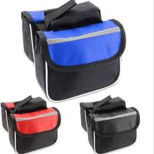 1 bolsa para quadro de bicicleta, bolsa para tubo frontal para quadro de ciclismo de montanha, bolsa pequena para selim de bicicleta - Multicolorido - Ver 6