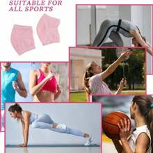 2件装护肘保湿套肘部凝胶覆盖脚跟袜肘套护肘适用于SPA保湿干裂皮肤护理 - 粉色 - 查看 2