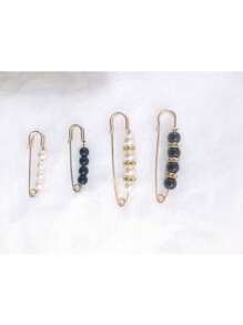 Neuer süßer und vielseitiger Perlengürtel, anpassbar an Hose, Gürtel und Rock, Taillenschmuckstück, Damenbrosche, Kragen-Antientblößungsbrosche, unsichtbare Perlbrosche