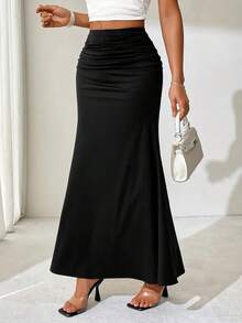 COOL BABES-2 Frühling Damenrock Einfarbig Sexy Lässig Slim Maxi Rock Streetwear Mode Elegant Hochwertiger Damenrock Kleidung