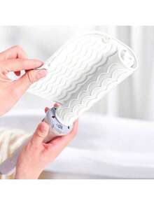 1pc Flat Iron Silicone Mat And Travel Case For Hair Tools Portable Silicone Heat Resistant Mat Hair Straightener Curler Insulation Pad Non-Slip Anti Heat Mat Hair Styling Tool For Travel - Multicolor - View 4