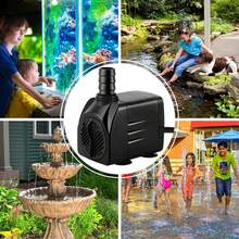 160 GPH Ultra Ouiet Fountain Pump. Small Submersible Pump (10W/600L/H) For Pond. Water Feature, Aquariums, Hydroponics, Indoor Or Outdoor Fountain - US A Type Plug(110-127V) - View 7