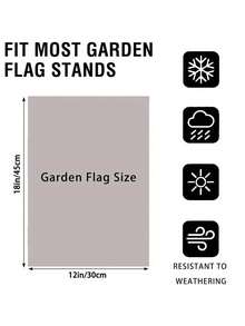 Krampus Gothic Christmas Garden Flag - Double-Sided Durable Polyester Outdoor Yard Decor, 18x12 Inch, Fits Standard Flagpoles, Electricity-Free, Pack Of 1