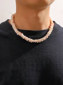 1件天然石情侣短项链，时尚百搭 - 石頭項鍊 - 查看 3