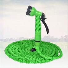 25 英尺至 200 英尺可扩展花园软管、柔性魔术水管、庭院浇水工具、高压洗车清洁枪 - 多色 - 查看 8